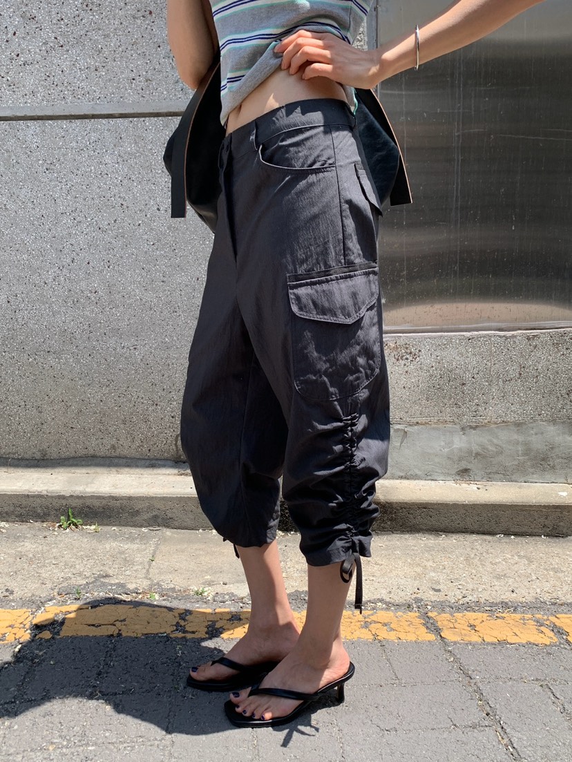 MORE THAN-P韓國東大門代購女士新款26夏季休閑褲七分褲MORE THAN休閑褲