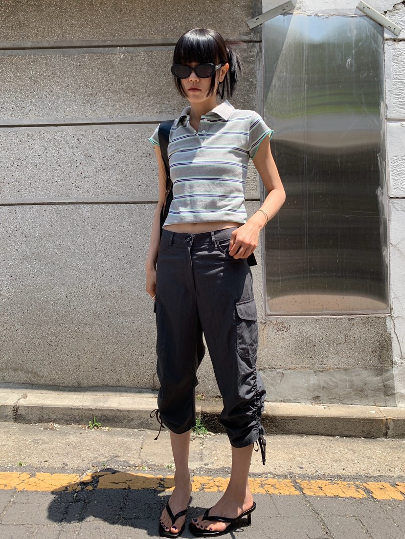 MORE THAN-P韓國東大門代購女士新款26夏季休閑褲七分褲MORE THAN休閑褲