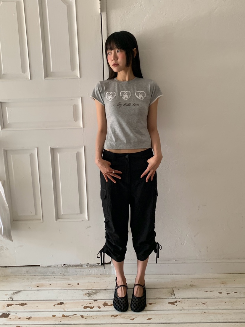 MORE THAN-P韓國東大門代購女士新款26夏季休閑褲七分褲MORE THAN休閑褲