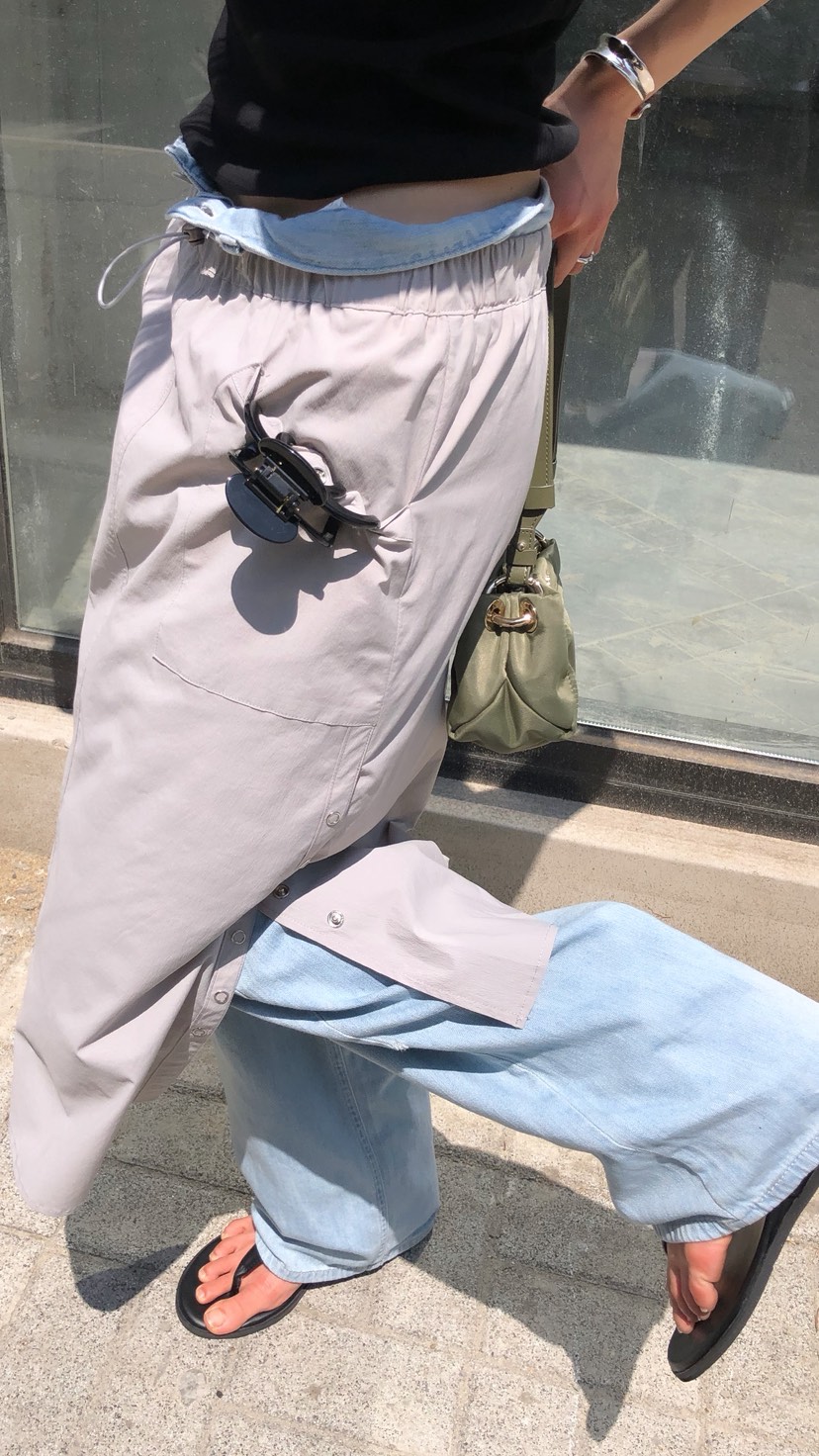 OVER RICH韓國直郵女士新款休閑人氣26春夏半身裙中短裙OVER RICH半身裙/中短裙