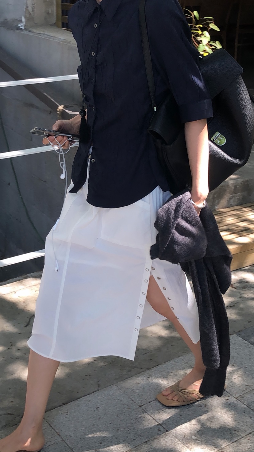 OVER RICH韓國直郵女士新款休閑人氣26春夏半身裙中短裙OVER RICH半身裙/中短裙