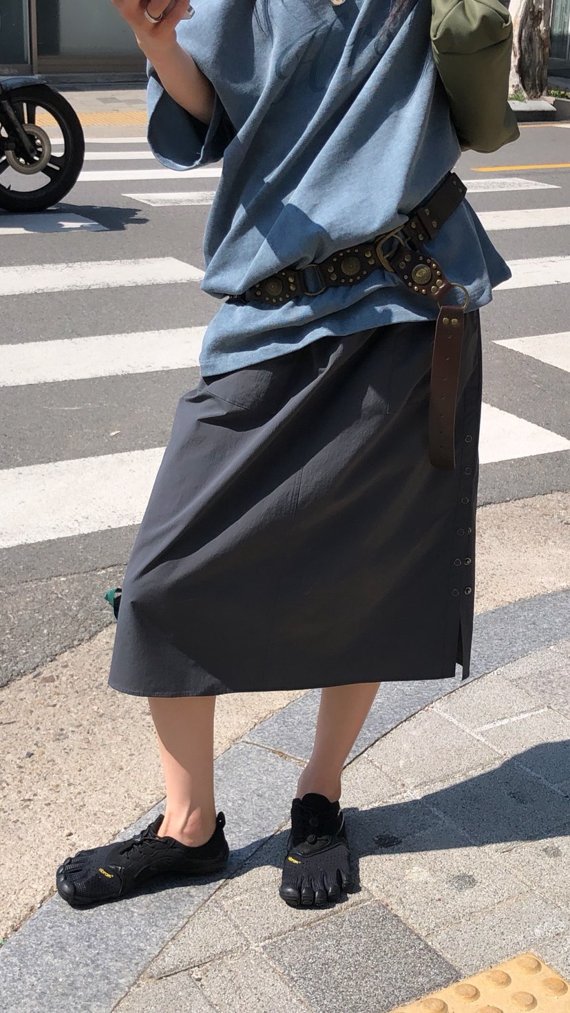 OVER RICH韓國直郵女士新款休閑人氣26春夏半身裙中短裙OVER RICH半身裙/中短裙