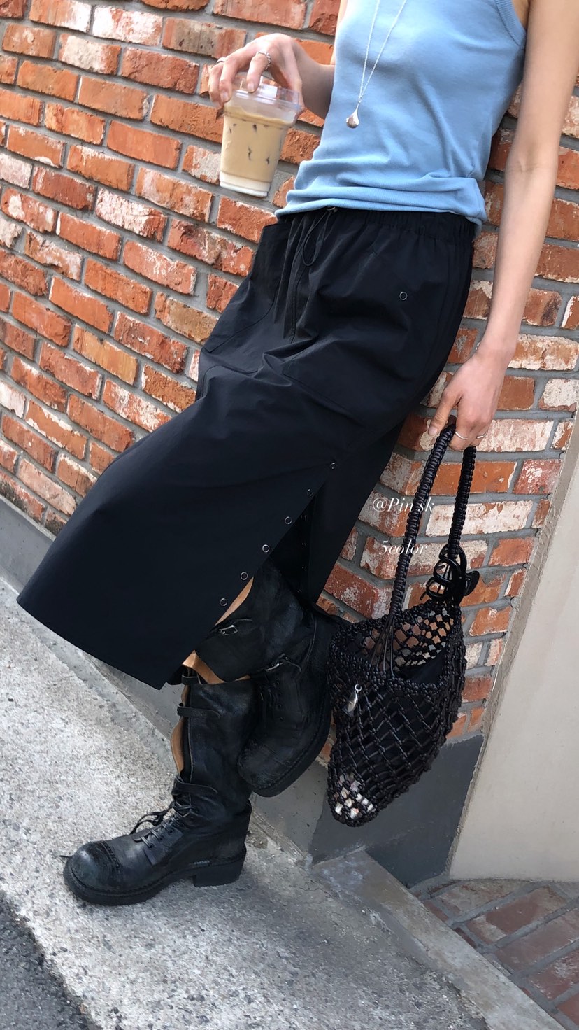OVER RICH韓國直郵女士新款休閑人氣26春夏半身裙中短裙OVER RICH半身裙/中短裙