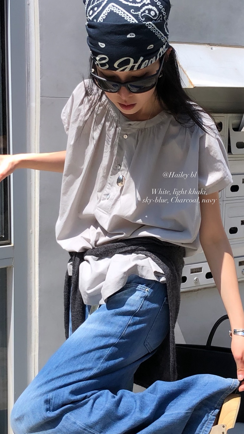 OVER RICH東大門實拍韓國女裝新品26夏季時尚襯衫蕾絲衫OVER RICH襯衫/蕾絲衫