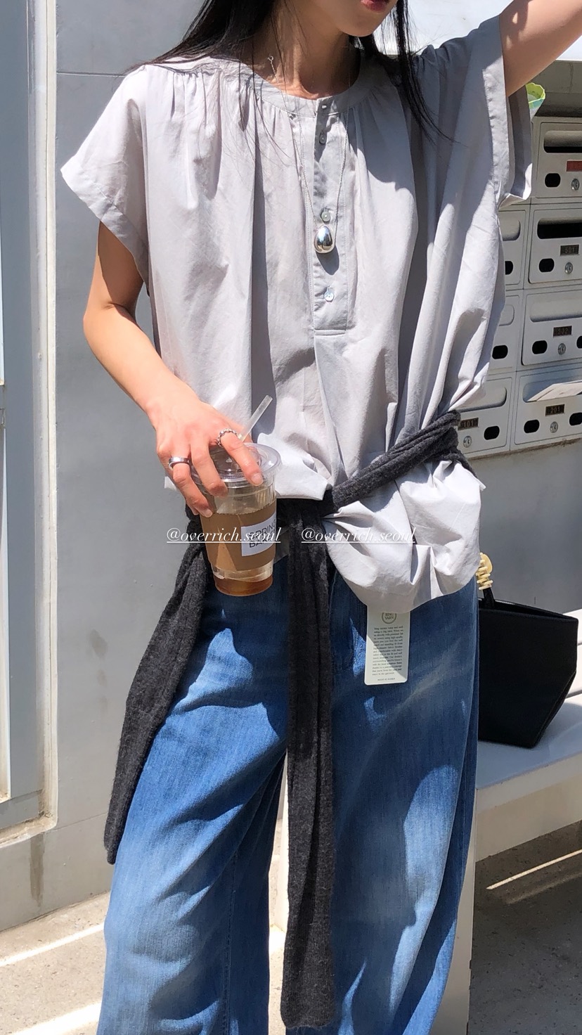 OVER RICH東大門實拍韓國女裝新品26夏季時尚襯衫蕾絲衫OVER RICH襯衫/蕾絲衫