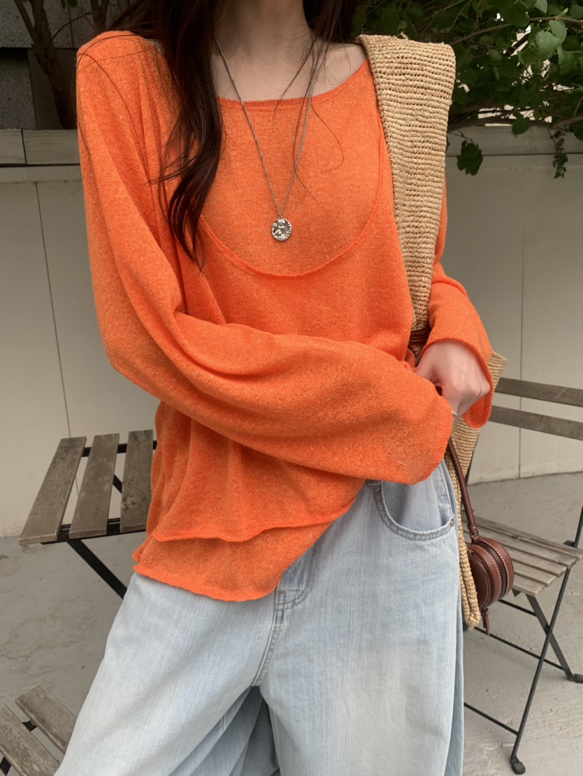LE AVE韓國東大門直郵女士新品休閑熱賣人氣26春夏針織衫雙面LE AVE針織衫