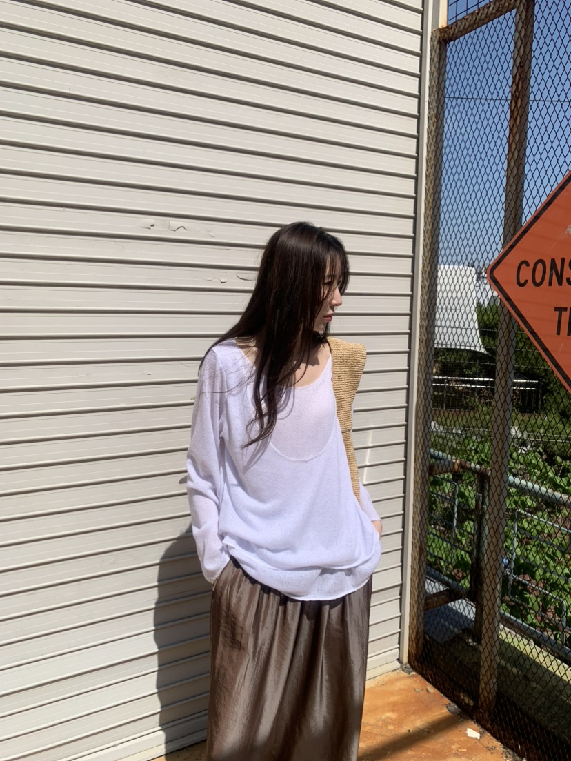 LE AVE韓國東大門直郵女士新品休閑熱賣人氣26春夏針織衫雙面LE AVE針織衫