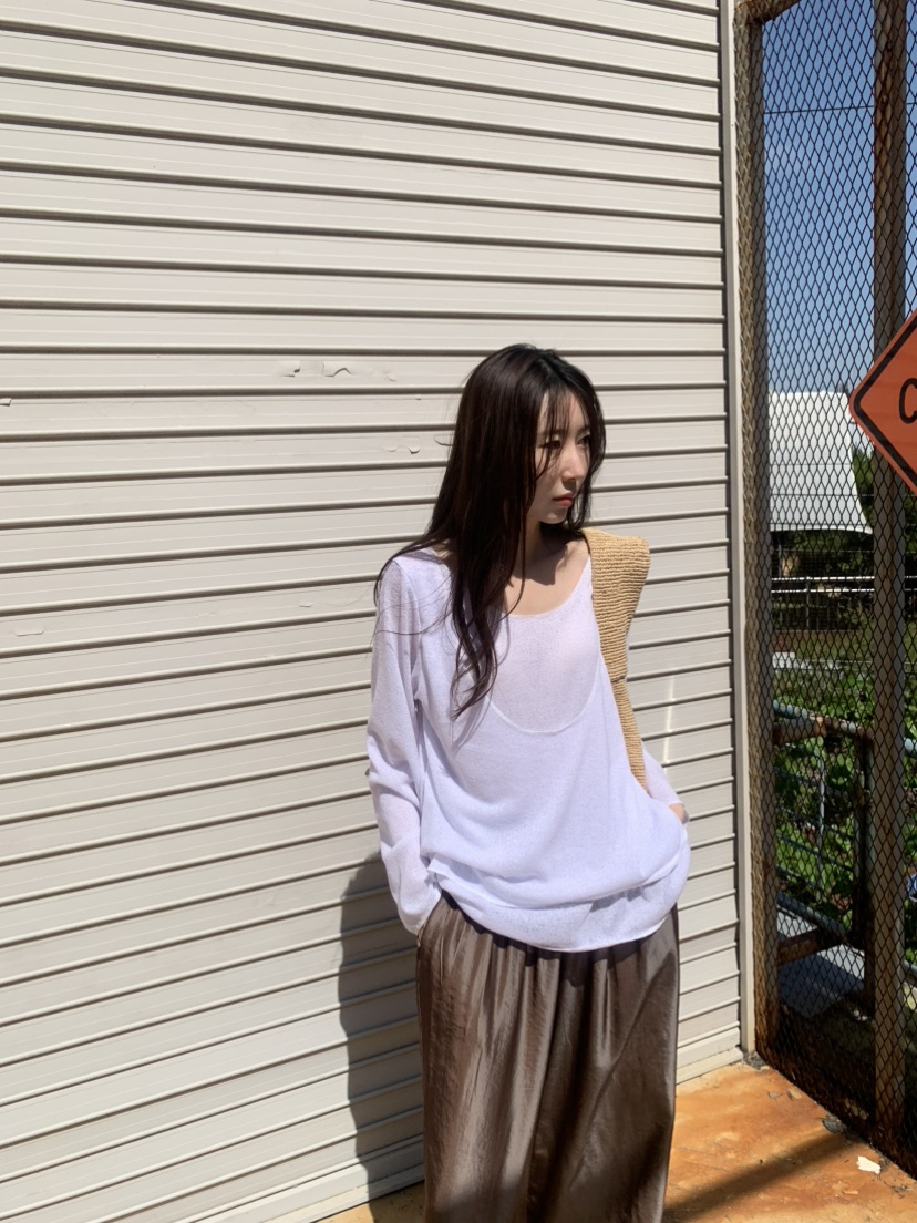 LE AVE韓國東大門直郵女士新品休閑熱賣人氣26春夏針織衫雙面LE AVE針織衫