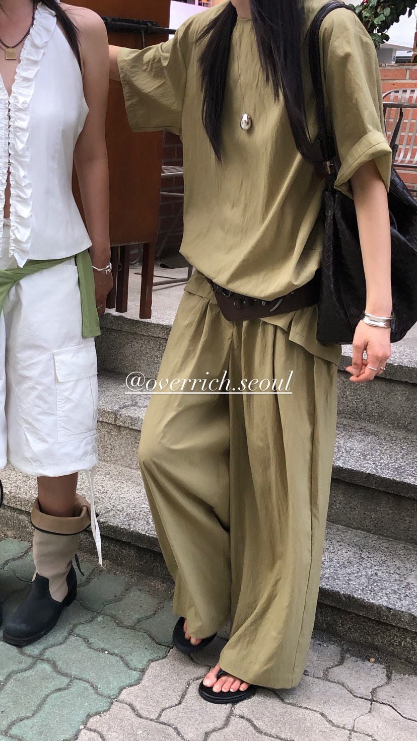 OVER RICH韓國直郵女士新品26夏季休閑熱賣時尚人氣休閑褲OVER RICH休閑褲