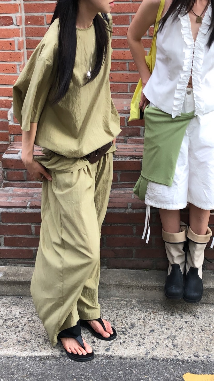 OVER RICH韓國直郵女士新品26夏季休閑熱賣時尚人氣休閑褲OVER RICH休閑褲