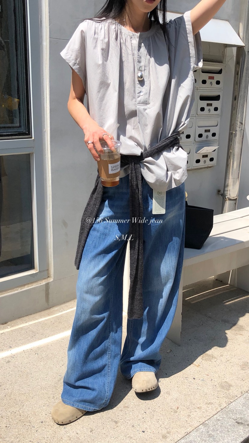 OVER RICH韓國直郵女士新品26夏季休閑職業時尚推薦牛仔褲OVER RICH牛仔褲