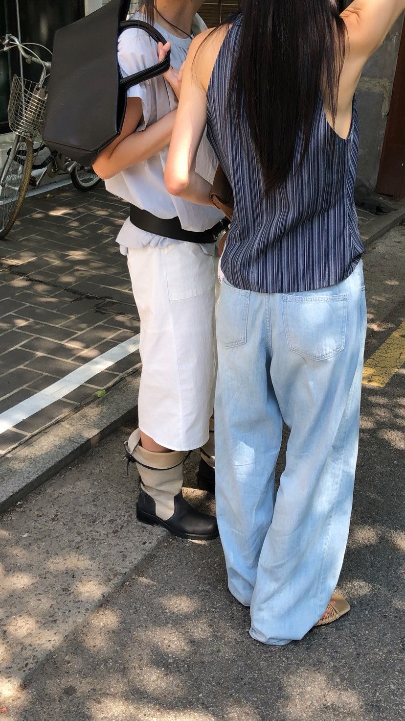 OVER RICH韓國直郵女士新品26夏季休閑職業時尚推薦牛仔褲OVER RICH牛仔褲