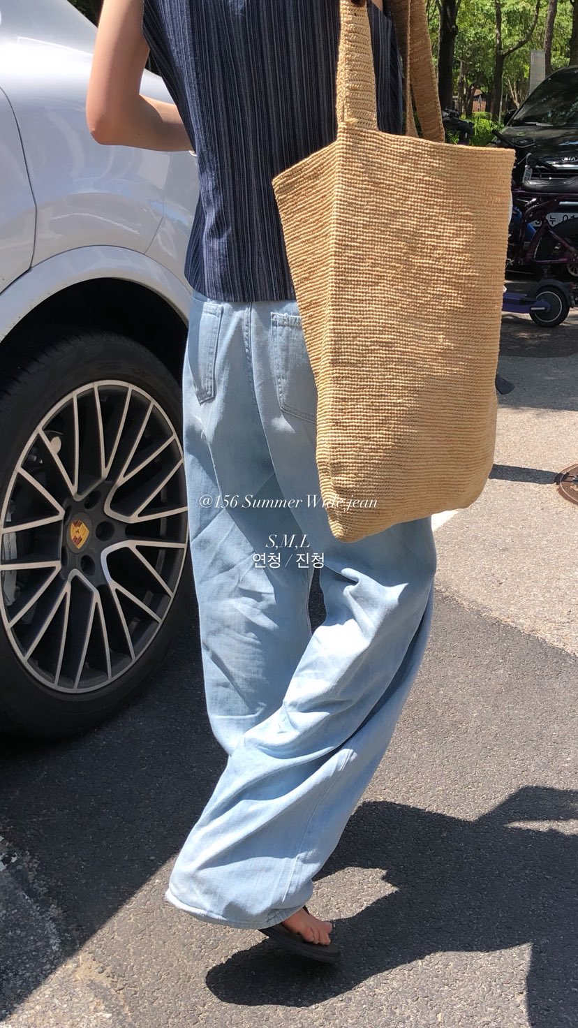 OVER RICH韓國直郵女士新品26夏季休閑職業時尚推薦牛仔褲OVER RICH牛仔褲