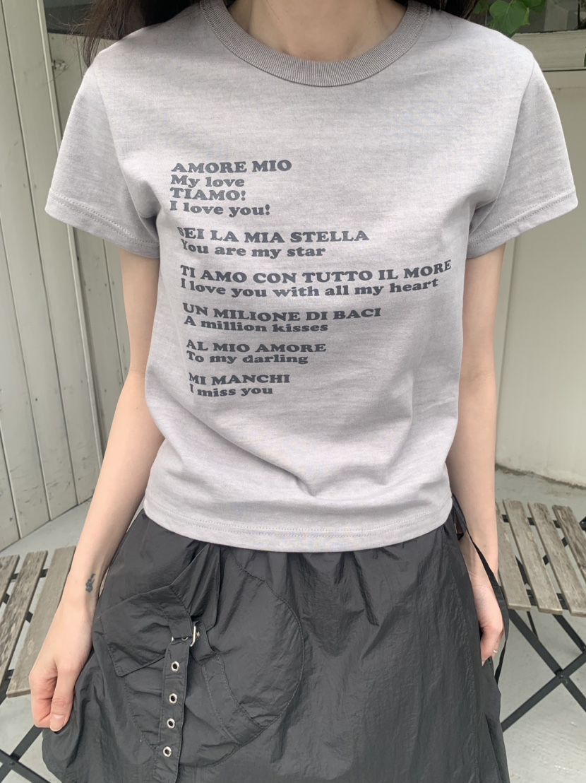 LE AVE韓國直郵女士新款時尚職業推薦人氣休閑26春夏T恤復古LE AVET恤