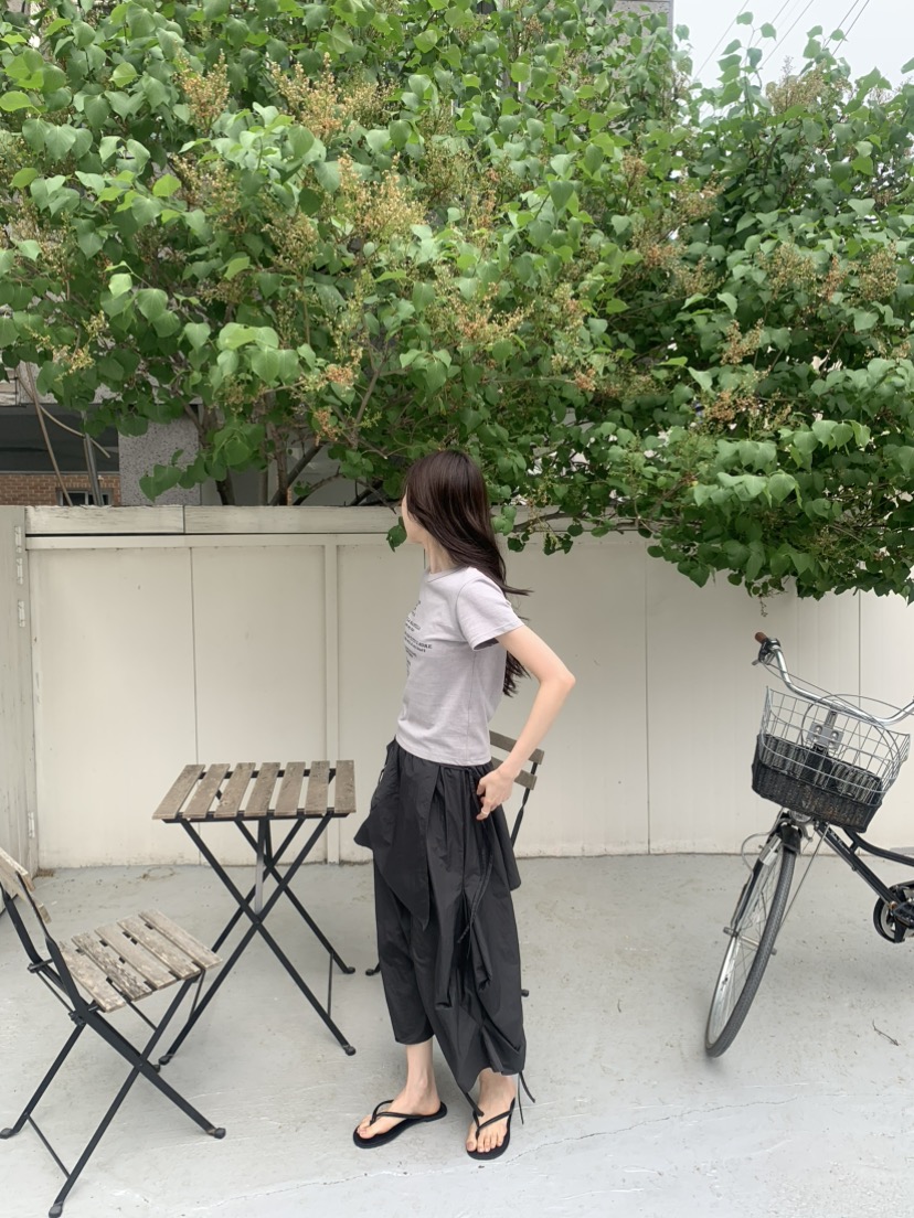 LE AVE韓國直郵女士新款時尚職業推薦人氣休閑26春夏T恤復古LE AVET恤