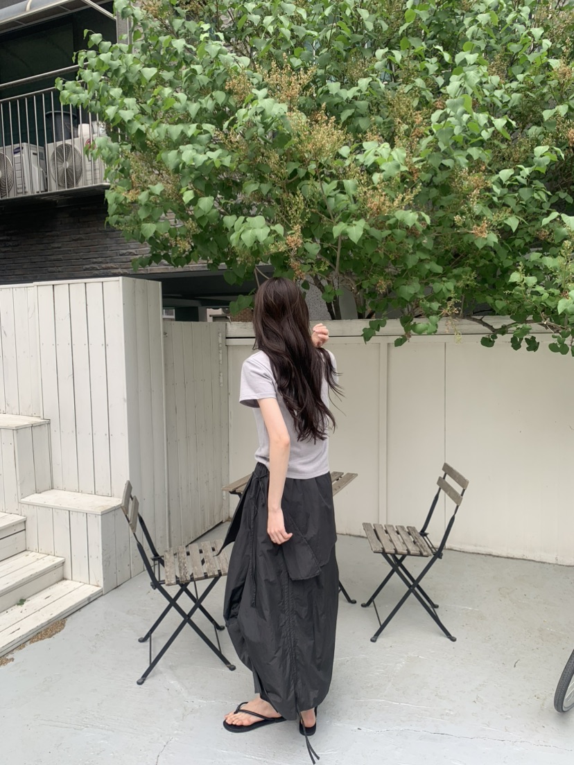 LE AVE韓國直郵女士新款時尚職業推薦人氣休閑26春夏T恤復古LE AVET恤