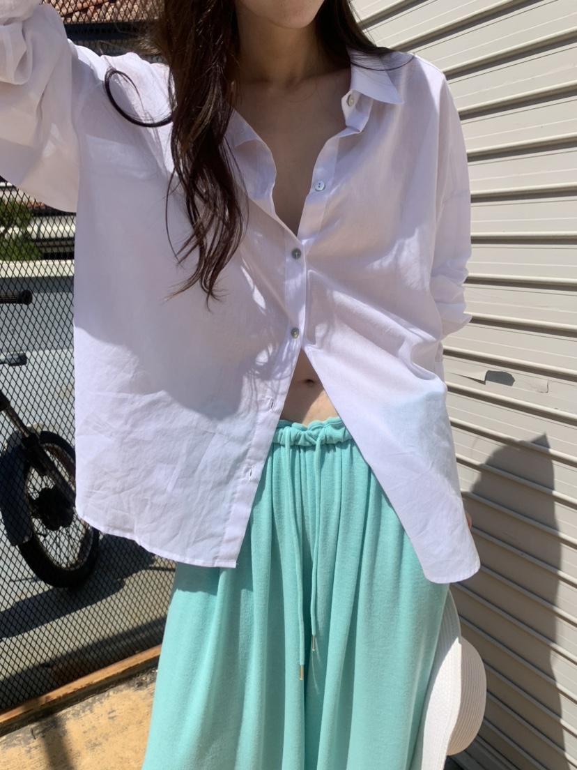 LE AVE韓國直郵女裝新品熱賣休閑26夏季26春夏襯衫蕾絲衫LE AVE襯衫/蕾絲衫