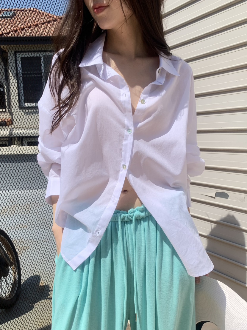 LE AVE韓國直郵女裝新品熱賣休閑26夏季26春夏襯衫蕾絲衫LE AVE襯衫/蕾絲衫