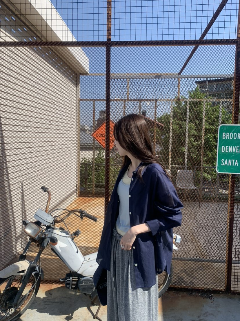 LE AVE韓國直郵女裝新品熱賣休閑26夏季26春夏襯衫蕾絲衫LE AVE襯衫/蕾絲衫