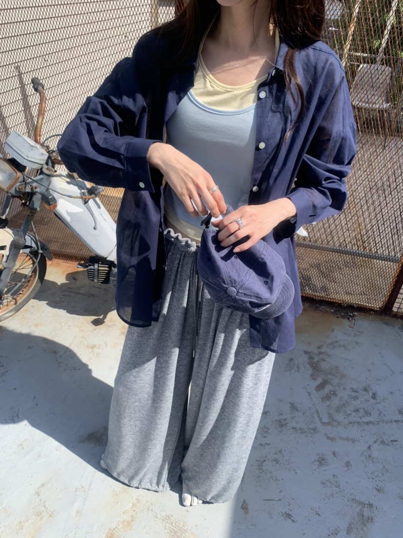 LE AVE韓國直郵女裝新品熱賣休閑26夏季26春夏襯衫蕾絲衫LE AVE襯衫/蕾絲衫