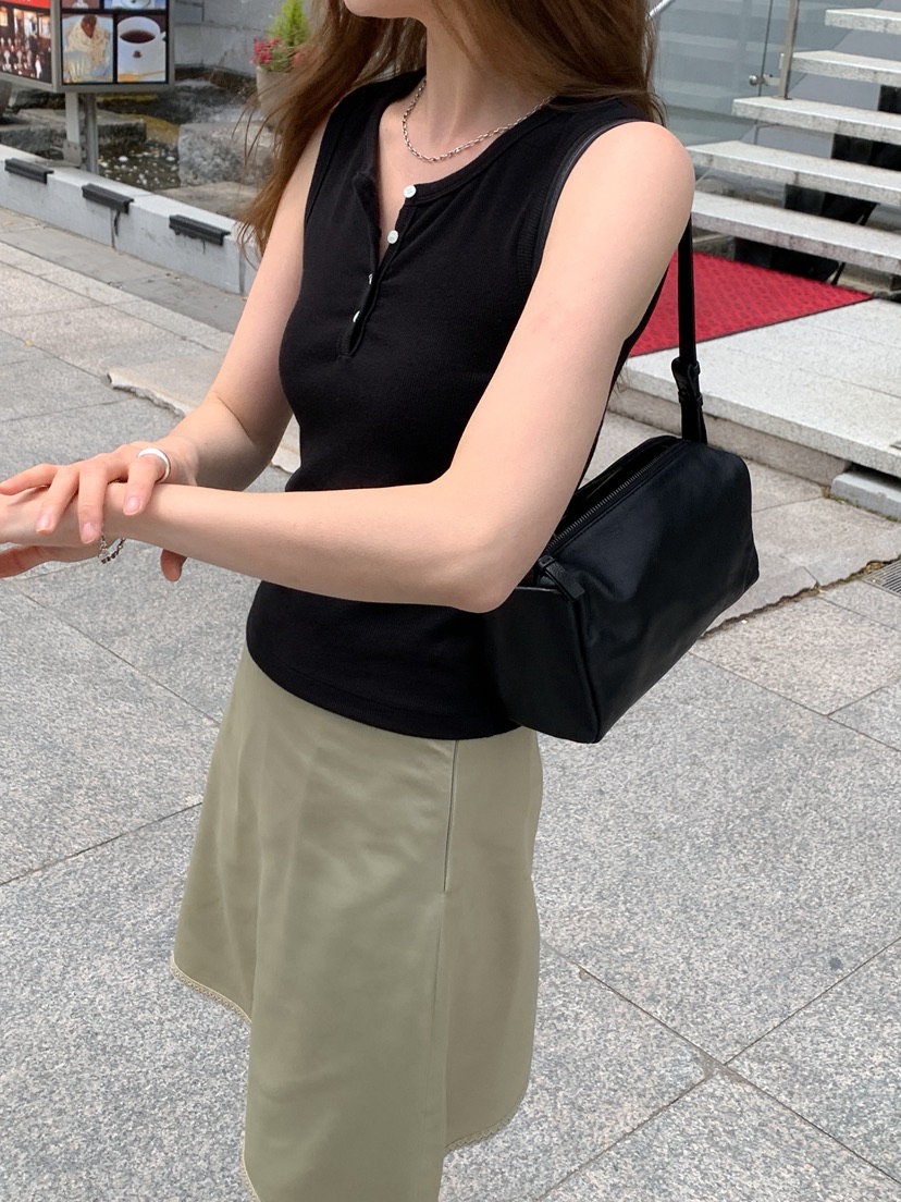 LONG PEAK韓國直郵實拍女士新品26夏季吊帶背心莫代爾紐扣LONG PEAK吊帶/背心