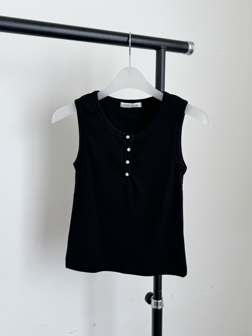 LONG PEAK韓國直郵實拍女士新品26夏季吊帶背心莫代爾紐扣LONG PEAK吊帶/背心圖色3