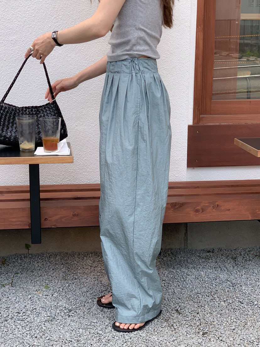LONG PEAK韓國代購女士新款26春夏熱賣休閑人氣休閑褲褶裥LONG PEAK休閑褲