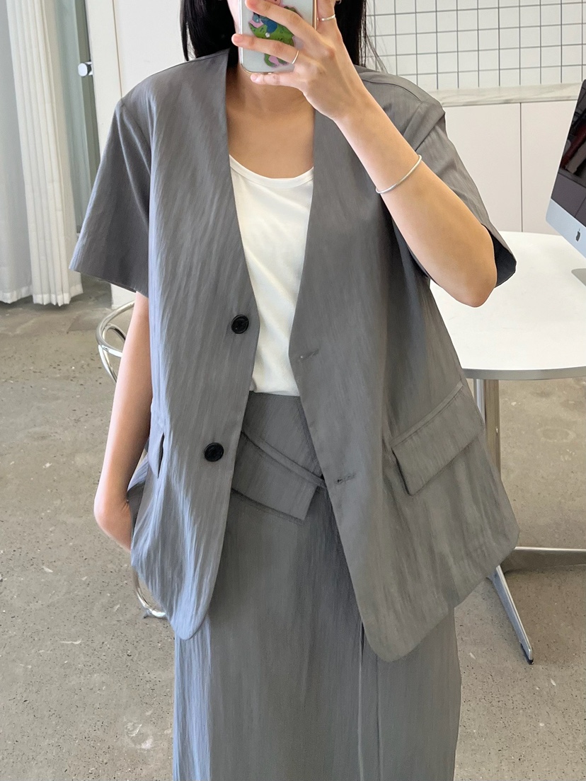 URBANE cloth韓國直郵女裝新款時尚人氣熱賣26春夏夾克含繩URBANE cloth夾克