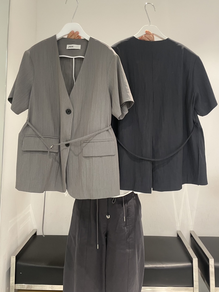 URBANE cloth韓國直郵女裝新款時尚人氣熱賣26春夏夾克含繩URBANE cloth夾克