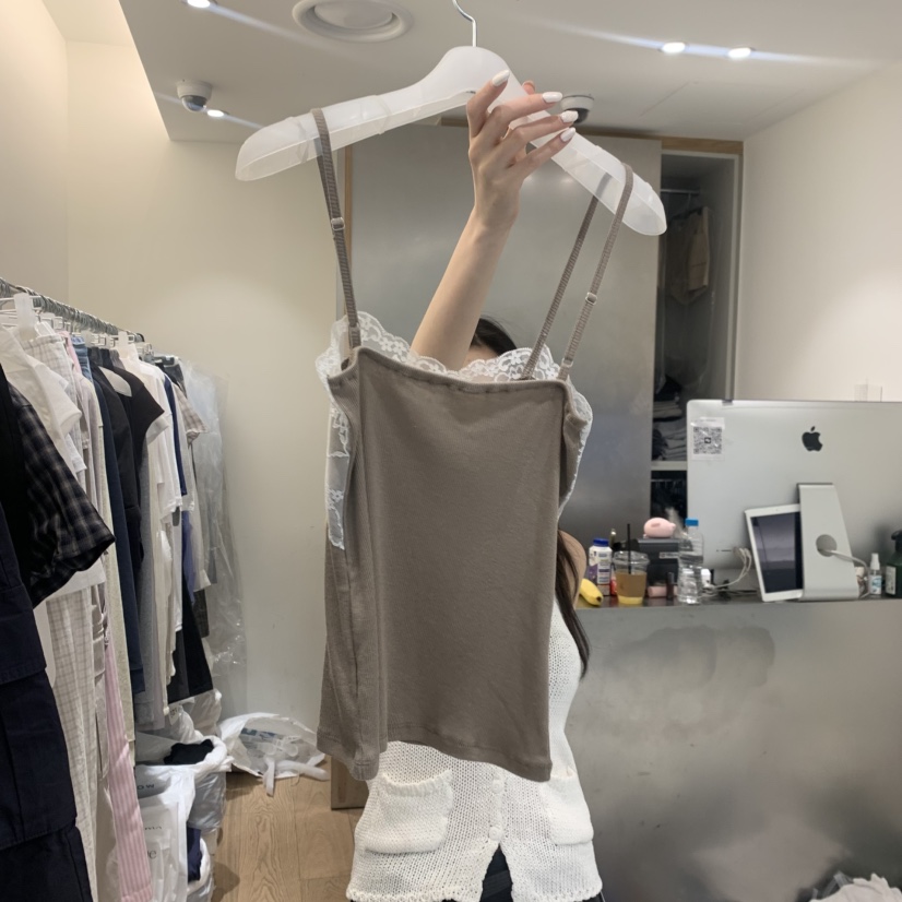 MEET ME韓國東大門直郵女裝新款熱賣26春夏吊帶背心蕾絲MEET ME吊帶/背心