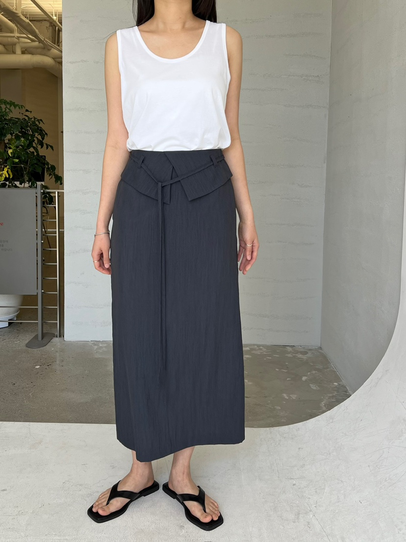 URBANE cloth韓國代購女士新款時尚26夏季人氣26春夏長裙含繩URBANE cloth長裙