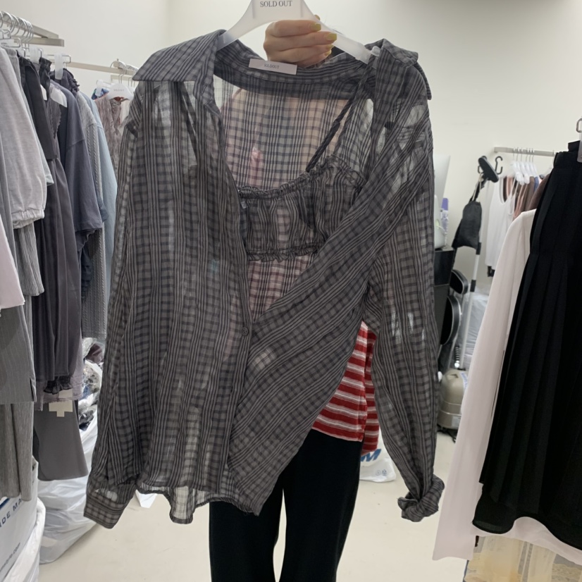 SOLD OUT韓國東大門直郵女士新款26春夏人氣26夏季套裝套裝SOLD OUT套裝圖色2