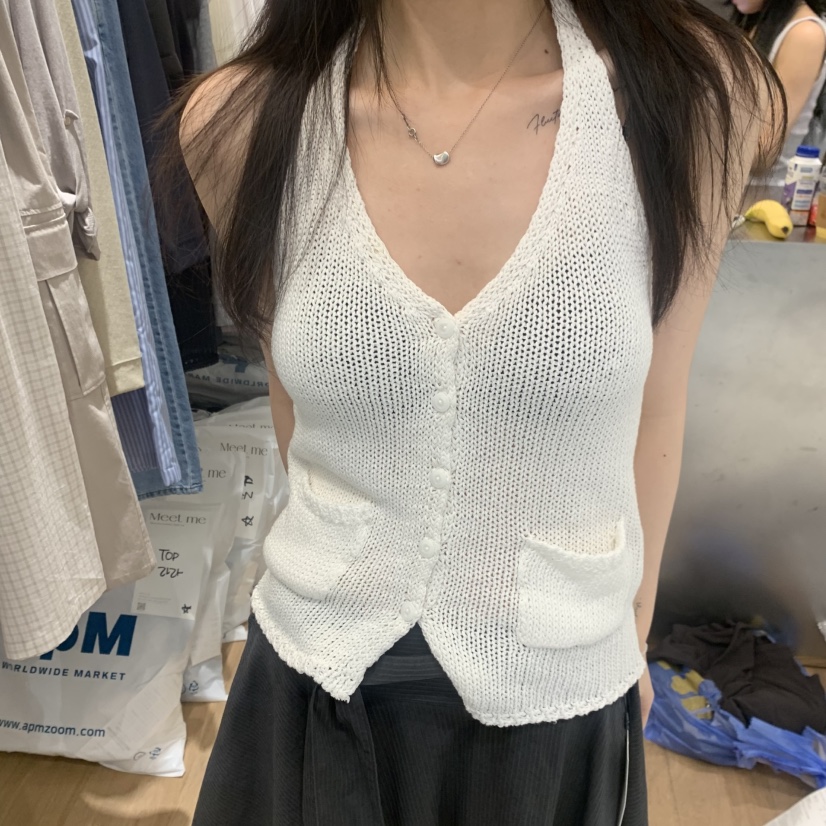 MEET ME韓國東大門直郵女裝新品休閑職業推薦熱賣吊帶背心MEET ME吊帶/背心圖色1