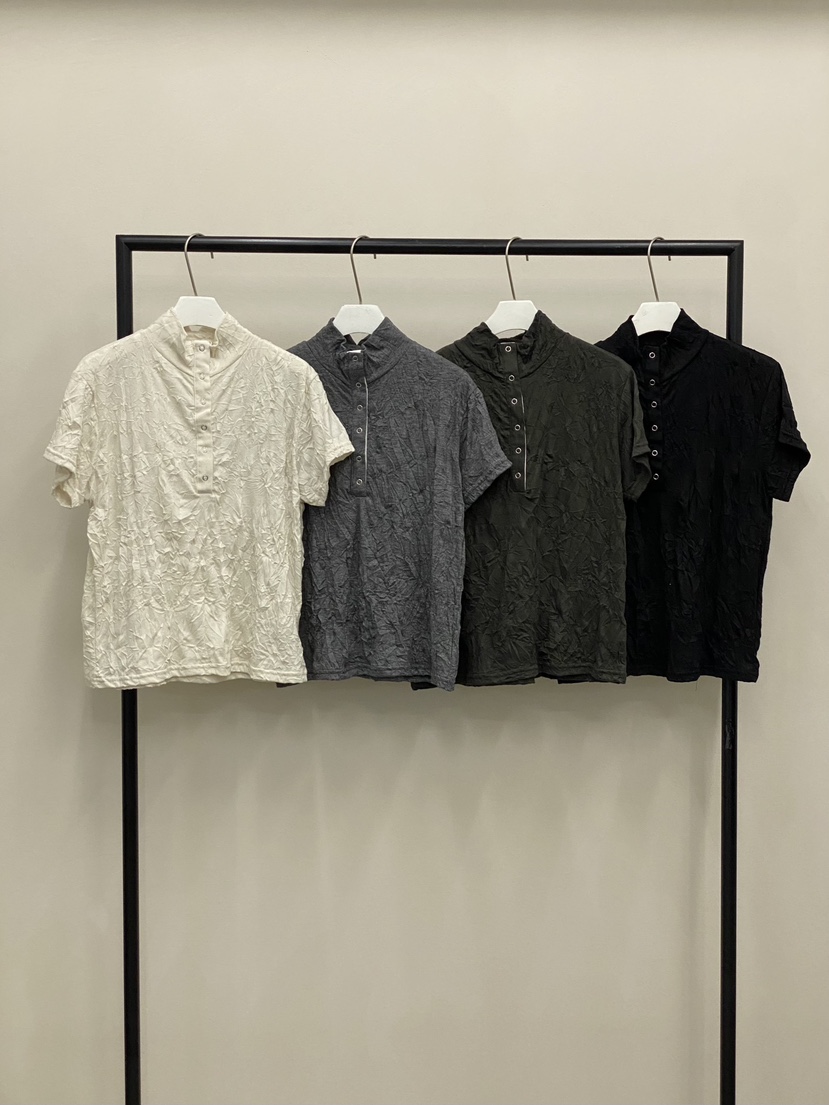 MUCH MORE/JACKPOT韓國代購女裝新品推薦26夏季T恤褶皺MUCH MORE/JACKPOTT恤
