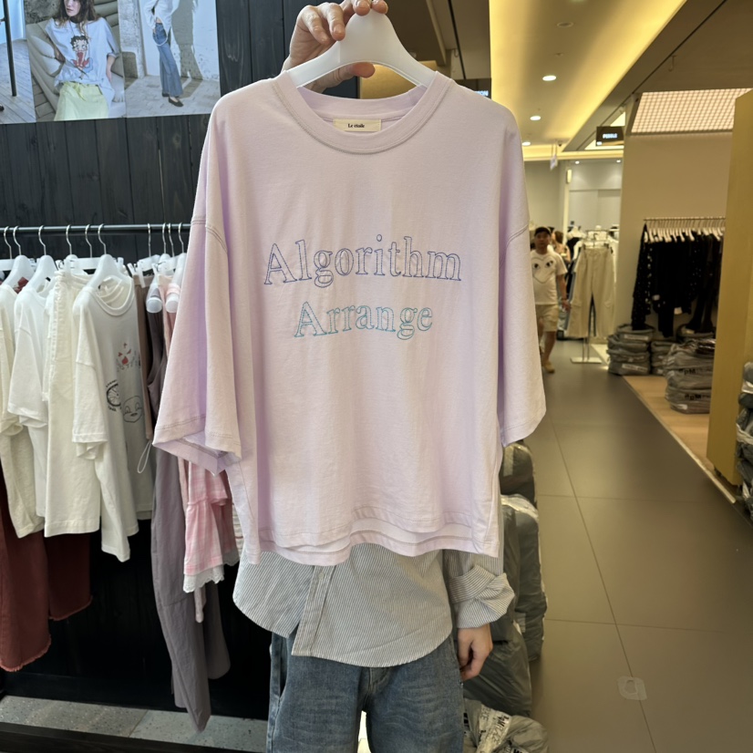LE ETOILE東大門實拍韓國女裝新款推薦26春夏人氣休閑T恤Le etoileT恤圖色2