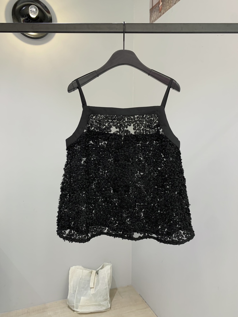 SOFTNESS韓國直郵女士新品26春夏時尚26夏季吊帶背心花朵Softness/Cosmic吊帶/背心圖色2