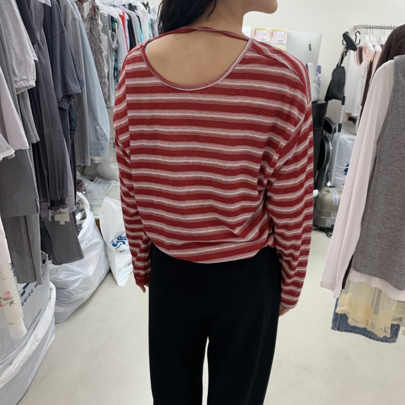 SOLD OUT韓國直郵女裝新款推薦熱賣26夏季26春夏長袖T恤雙面SOLD OUT長袖T恤