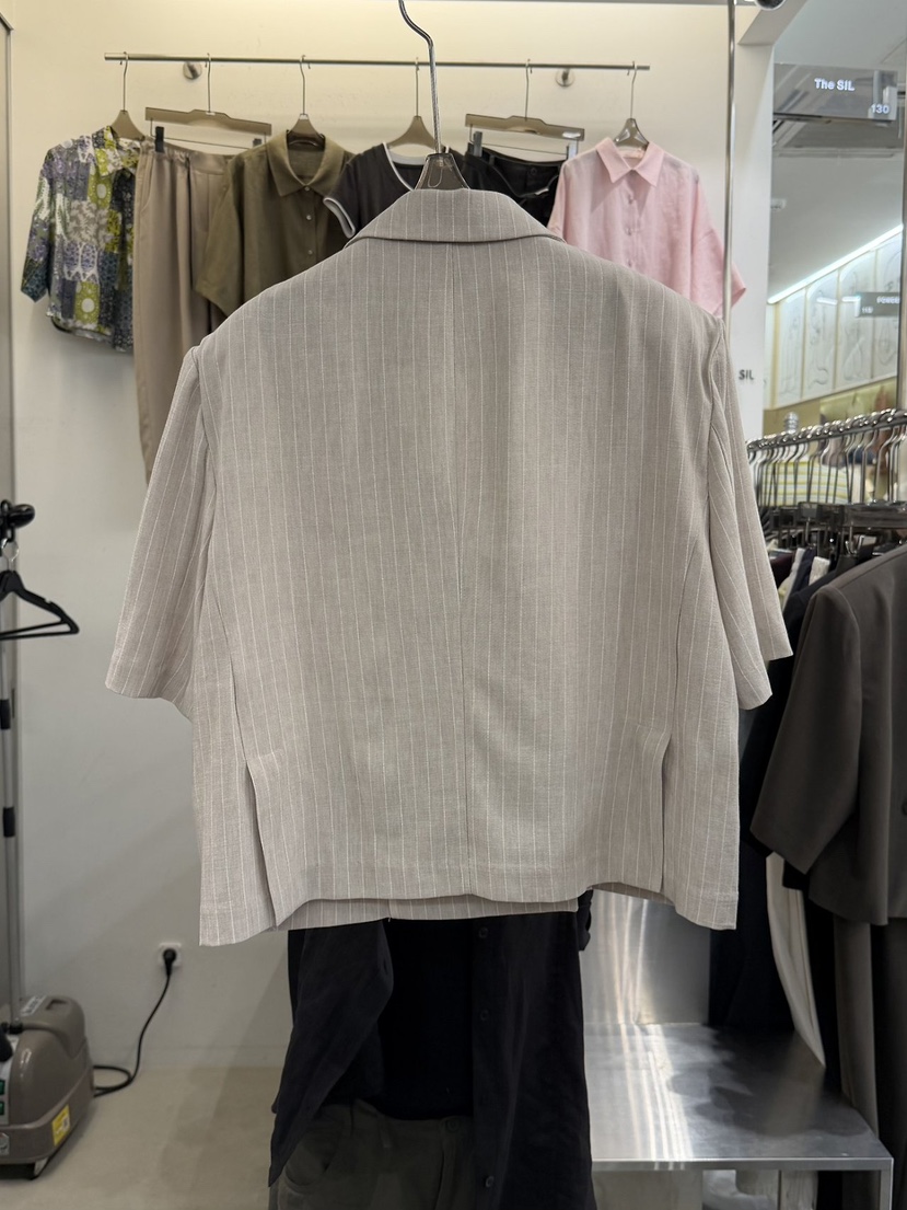 THE SIL韓國直郵女士新款26春夏休閑26夏季西裝西服條紋THE SIL/1 2ILLY西裝/西服