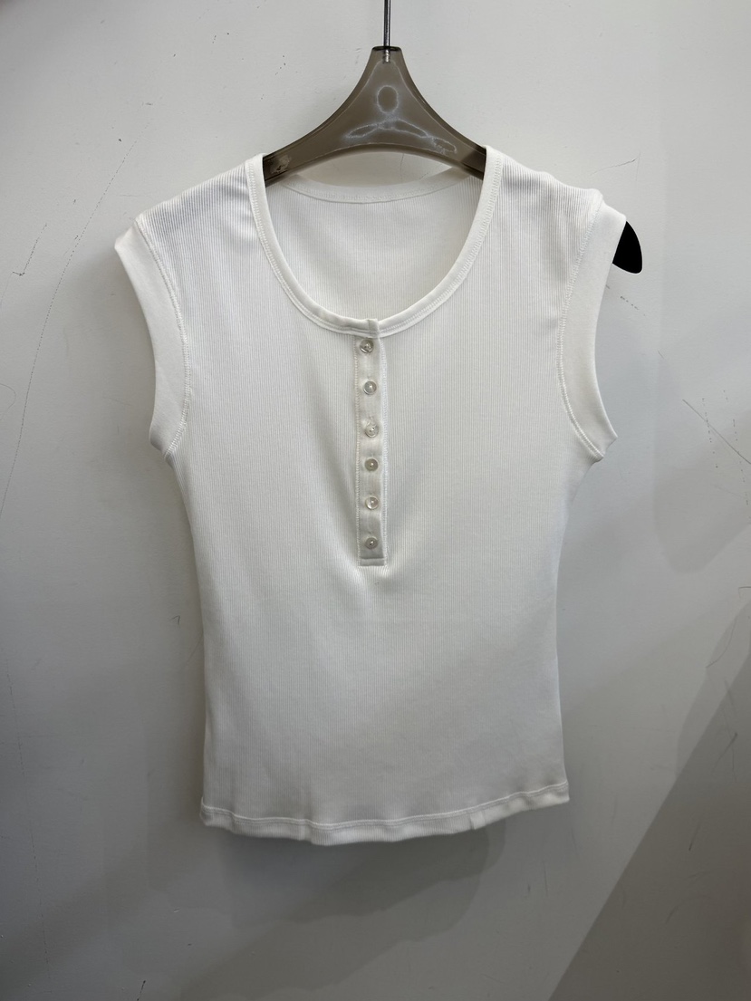 THE SIL韓國直郵女裝新品26夏季休閑26春夏吊帶背心紐扣羅紋THE SIL/1 2ILLY吊帶/背心圖色3