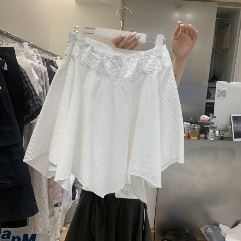 MEET ME韓國直郵女士新品26春夏人氣時尚短裙不對稱含腰帶MEET ME短裙