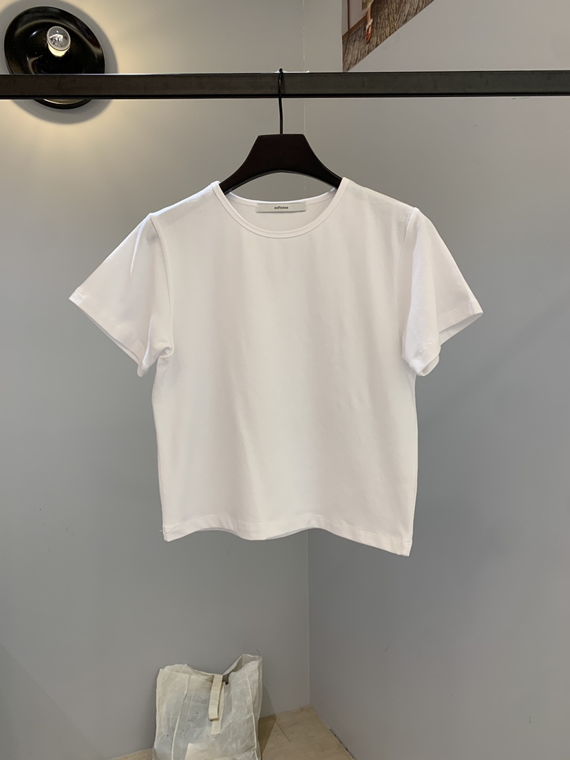SOFTNESS東大門實拍韓國女士新品時尚推薦職業熱賣26春夏T恤Softness/CosmicT恤圖色2