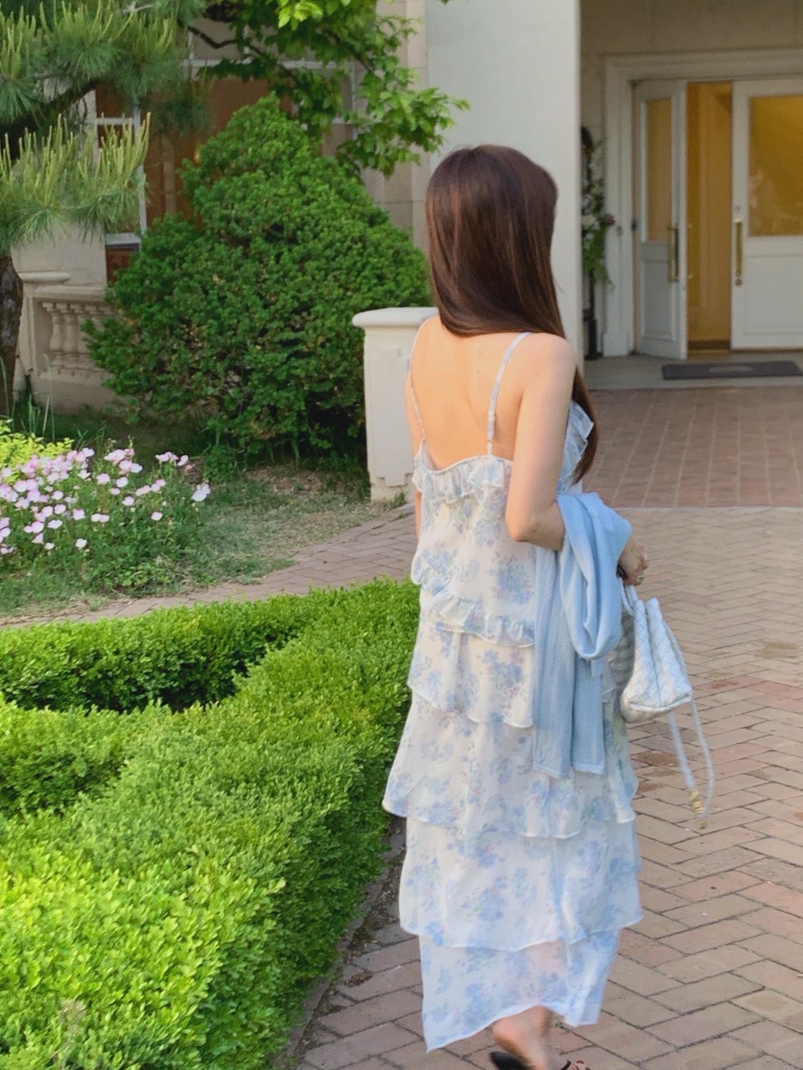 LA CREME韓國代購女裝新品推薦26春夏時尚人氣26夏季長裙雪紡LA CREME長裙