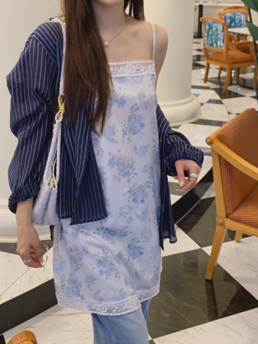 LA CREME韓國直郵女裝新款26春夏時尚休閑職業襯衫蕾絲衫LA CREME襯衫/蕾絲衫