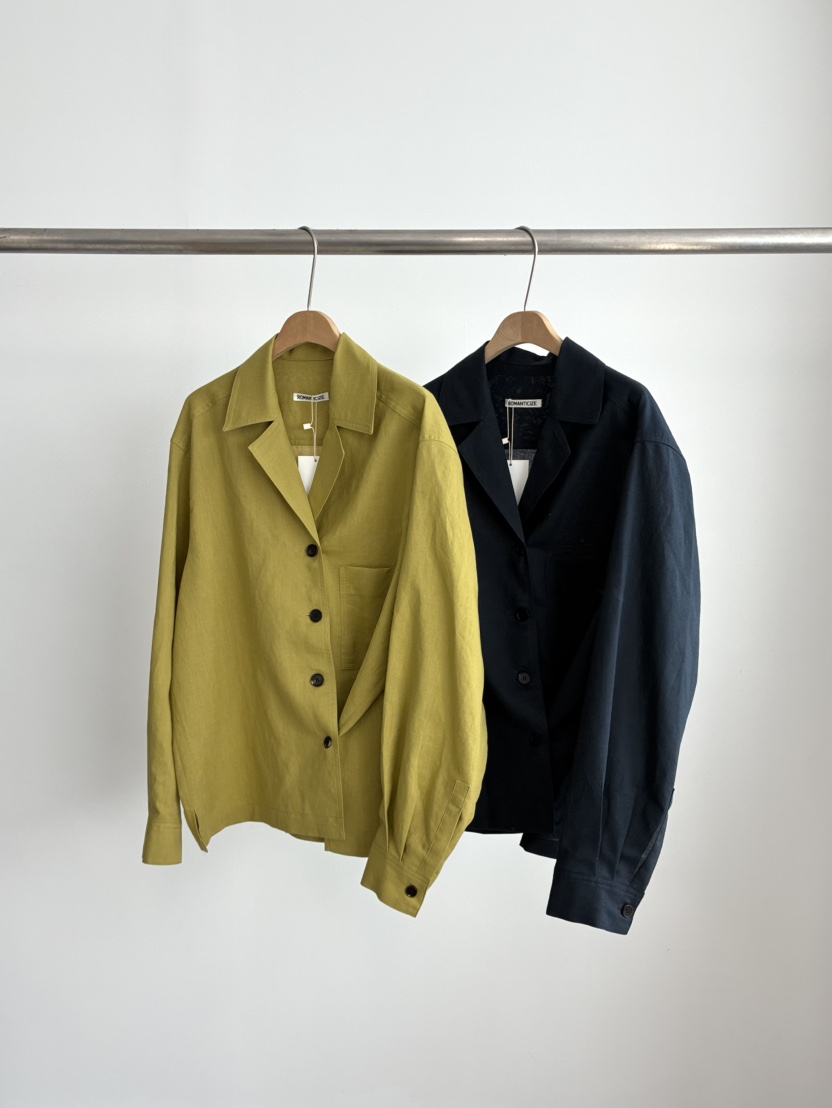 ROMANTICIZE韓國直郵女裝新品26春夏職業休閑推薦夾克亞麻ROMANTICIZE夾克