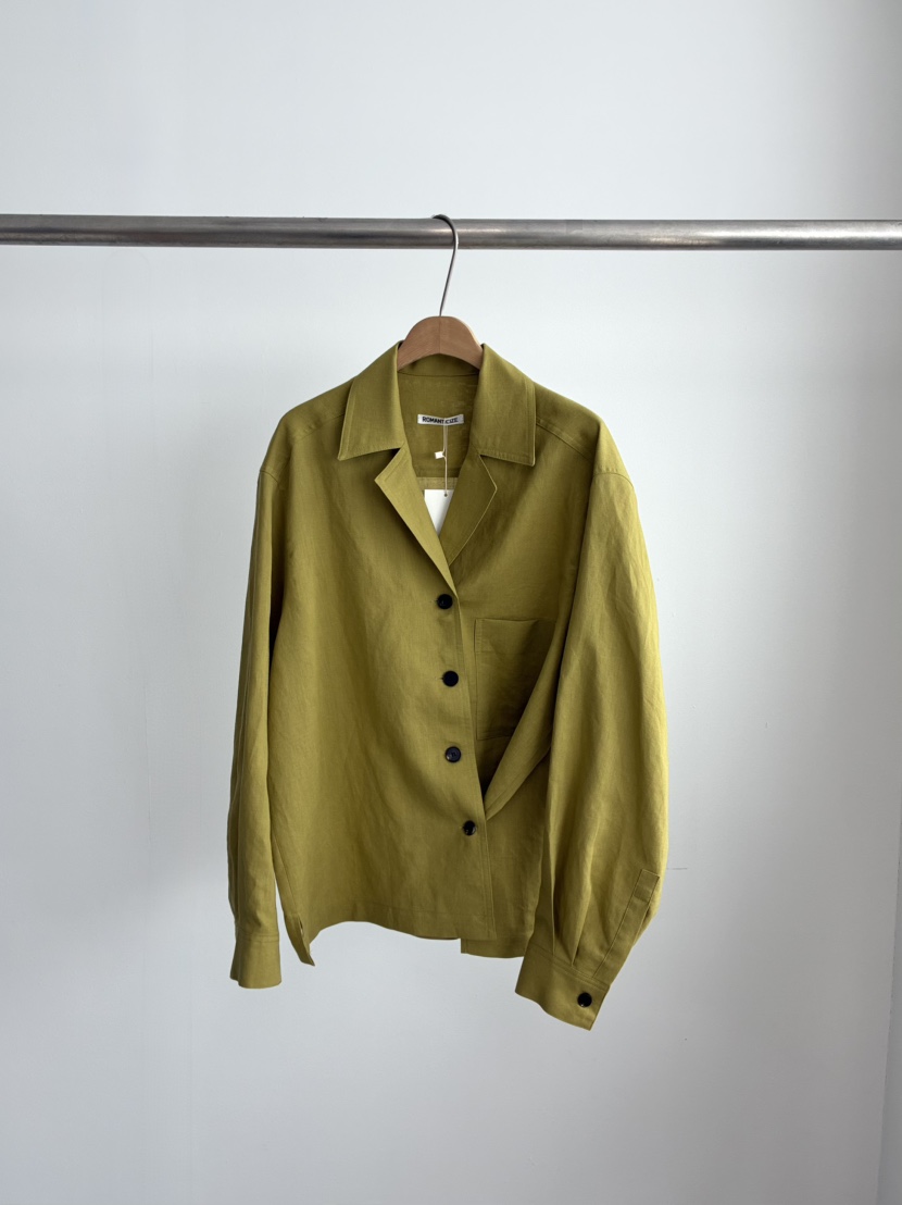 ROMANTICIZE韓國直郵女裝新品26春夏職業休閑推薦夾克亞麻ROMANTICIZE夾克圖色1