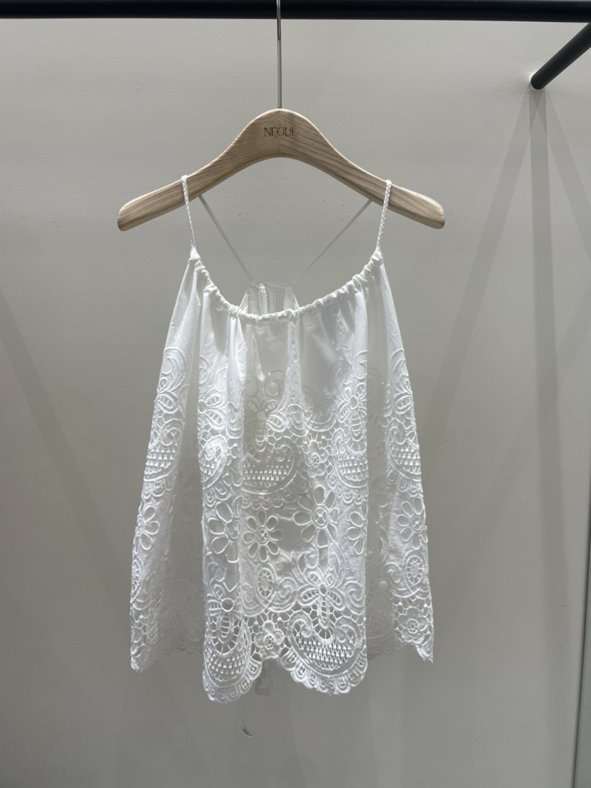 NEOUL韓國東大門代購女裝新品26春夏26夏季時尚休閑吊帶背心NEOUL/ahin雙領標簽吊帶/背心