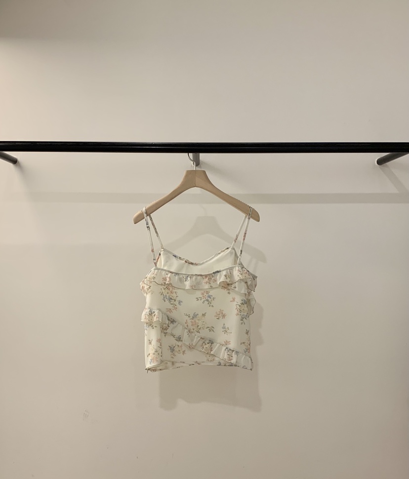LA CREME韓國直郵實拍女裝新款26夏季職業熱賣吊帶背心雪紡LA CREME吊帶/背心