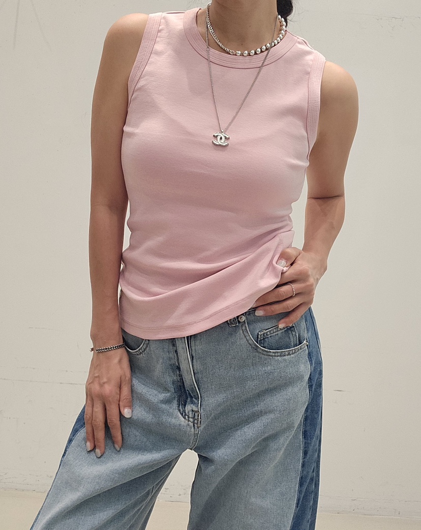 NEOUL韓國東大門代購女士新款職業26夏季26春夏人氣吊帶背心NEOUL/ahin雙領標簽吊帶/背心