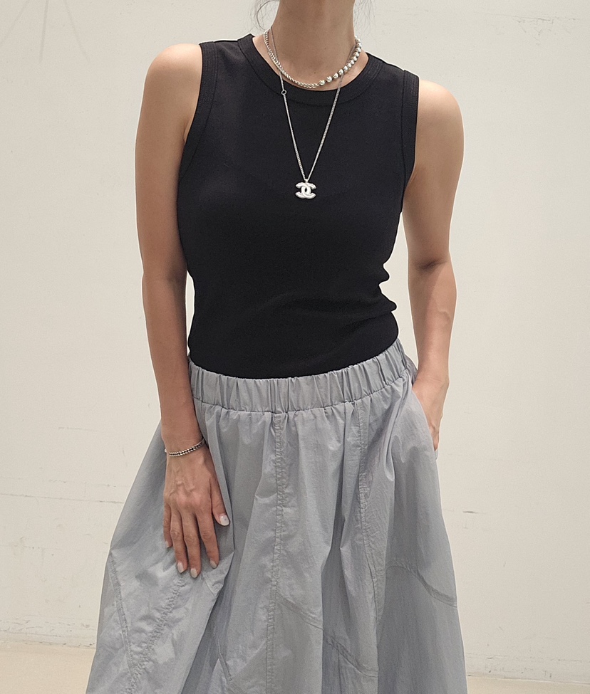 NEOUL韓國東大門代購女士新款職業26夏季26春夏人氣吊帶背心NEOUL/ahin雙領標簽吊帶/背心