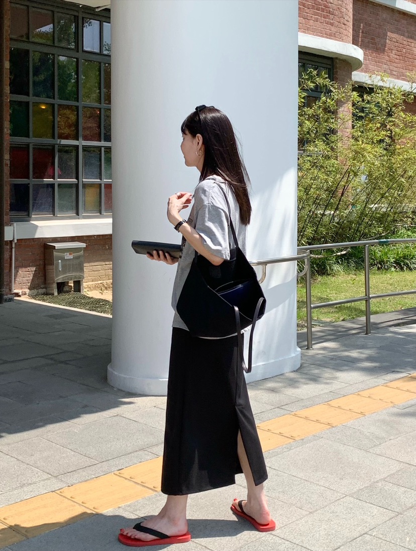 COURGETTE韓國東大門直郵女裝新款時尚26春夏26夏季人氣長裙COURGETTE長裙